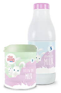 Packagings laits infantiles - boîte et bouteille